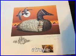 Mint In Folio 1979 Nevada Duck Stamp & Print Larry Hayden Pen IL Remarque