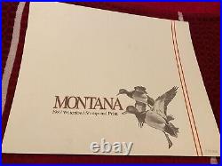 Montana, 1987, Montana Duck Print, Ducks, 17 /9,212, Stamp, Mint A10, Signed Artist