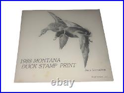Montana, 1988 Montana Duck Print, Ducks, 195 9,212, Stamp, Mint A10