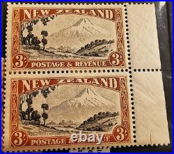 NEW ZEALAND 1936 SG 569ay EXPERIMENTAL WET PRINTING WTMK INVERTED AND REVERSED