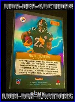 Najee Harris 2021 Absolute Football Blue Parallel By Storm Rc Jersey# 22/35 1/1