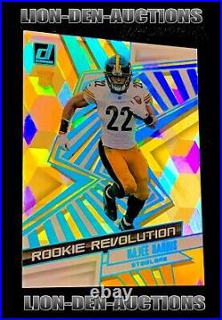 Najee Harris 2021 Donruss Rookie Revolution Blue Cubic Sp Rc NFL Jsy#22/50 1/1
