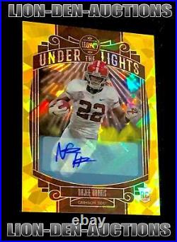 Najee Harris 2021 Legacy Under The Lights Yellow Gold Cracked Ice Rc 22/25 1/1