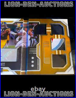 Najee Harris 2021 Playbook Vault Tri-fold Booklet Rookie NFL Jersey 22/25 1/1