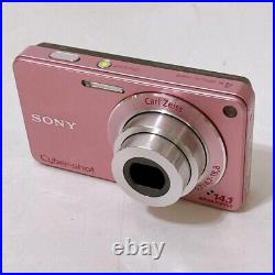 Near Mint SONY DSC-W350 Digital Camera CyberShot pink Batter Charger