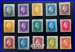 New Zealand Stamp 1915 KGV Recess Print Complete Set Mint Hinged
