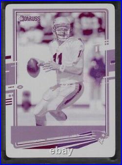 ONE OF ONE Drew Bledsoe Panini Plates & Patches Magenta Printing Plate 1/1