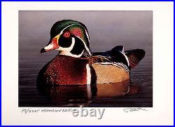 OREGON #20 2003 STATE DUCK STAMP PRINT Med Ed + 2 stamps by Robert Steiner