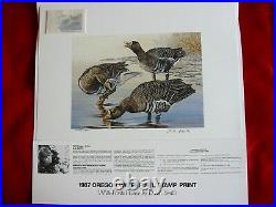 Oregon Duck Stamp Prints Matched Set of 1st Five Issues 1984-88 (M. Sieve)