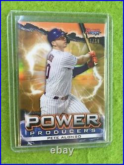 PETE ALONSO GOLD REFRACTOR PRIZM CARD SP 2020 Bowman's Best PETE ALONSO SSP #/50