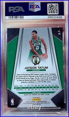 POP 8! Rare 2017 Panini Prizm Jayson Tatum Rookie Hyper Gem Mint 10 PSA Celtics