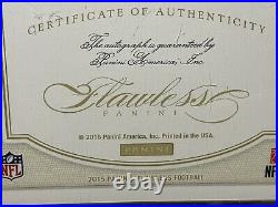 Panini SEALED Flawless Blue On Card Autograph AUTO Bills Andre Reed 2/2! 2015