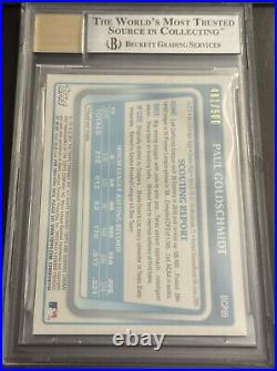 Paul Goldschmidt Bowman Chrome Refractor Rookie Auto/autograph Rc /500 Bgs 9