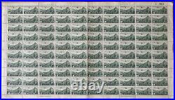 RC 1940, AIR MAIL SHEET OF 100 STAMPS 15c. HONG KONG PRINT MINT