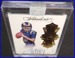 RC AUTO #'d /15 JARED GOFF ROOKIE AUTOGRAPHS GOLD? PANINI SEALED? 2016 Flawless