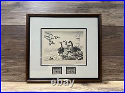 RW25 1958 Federal Duck Stamp Print LES KOUBA 1st Ed