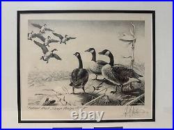 RW25 1958 Federal Duck Stamp Print LES KOUBA 1st Ed