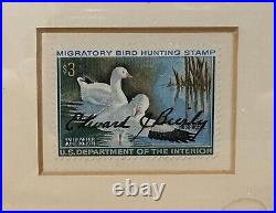 RW37 1970 Duck Stamp Print EDWARD BIERLY 1st Ed. Artist Signed Stamp