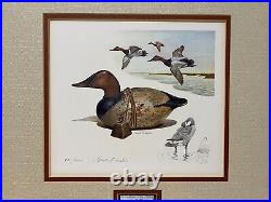 RW42 1975 Federal Duck ARTIST Stamp Print JAMES FISHER REMARQUE No Glass