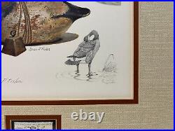 RW42 1975 Federal Duck ARTIST Stamp Print JAMES FISHER REMARQUE No Glass
