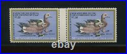 RW51x Federal Duck RARE Special Printing Mint Gutter Pair of 2 Stamps NH Bz 722
