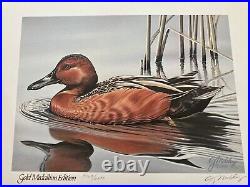 RW52 1985 Federal Duck Print GERALD MOBLEY MEDALLION Ed. Artist Sign Stamp
