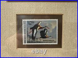 RW57 1990 Federal Duck Stamp Print JIM HAUTMAN MEDALLION Ed