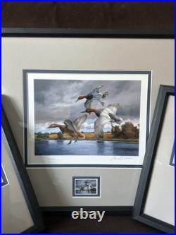 Rare 2005 Ducks Unlimited Stamp Print Set