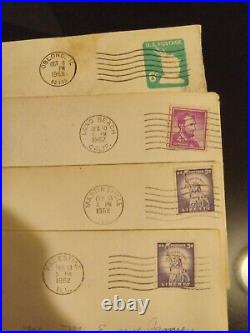 Rare Stamps Undefaced & Defaced On Vintage Postcards