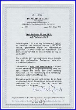 SBZ East Saxony Michel Number B Ib, Printing Error I, BPP Certificate