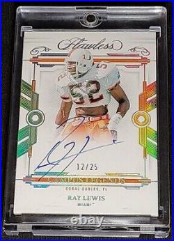 SSP AUTO #'d /25 RAY LEWIS Campus Legends? ON CARD AUTO? 2022 Panini Flawless