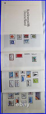 Safe Pre-printed Sheets Frg Germany 1955-1998 + Mint Postage Stamps Collection