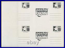 Sc# CVUX4/UPSS# PB3b2 19c EAGLE & STAR PARTIALLY PRINTED E. F. O. FIRST DAY