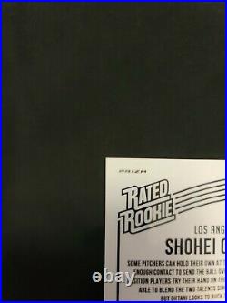 Shohei Ohtani 2018 Rookie Optic Aqua prizm Short Print 61/299 Angels