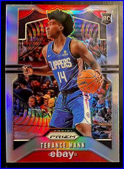 Terance Mann RC 2019-20 Prizm SILVER Refractor GHOST RC LOGO Double Stamp ERROR