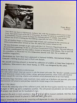 Tom Rost, 1981, Wisc, Trout Print, A/P 17/60 Mint Stamp, 1, Pencil Remark, Mint Item