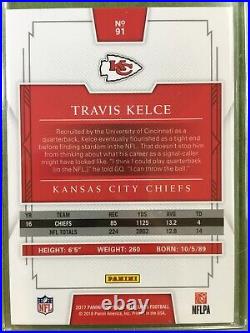 Travis Kelce RED JERSEY NUMBER # 78/87 CARD 2021 National Treasures TRAVIS KELCE