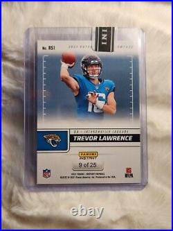 Trevor Lawrence 2021 Instant Football Rated Rookie Blue Showcase 9/25 Rare