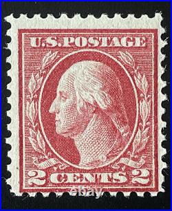 US Stamps Scott #461 Washington Franklin 1915 OG M NH With PF Cert. $325 F/VF