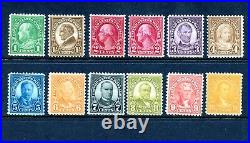 U. S. #632-642 (U559) Comp 1928-34 Rotary Press Printing, MNH, FVF, CV$628.00