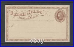 U. S. Sc. #ux1-1873 Postal Card-mint No Printing-cat. $400.00-nice & Sharp
