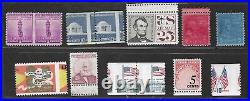 Us 1940 Errors Sc. 901 Imperf, Misperfs, Displaced Printing And Over Inked