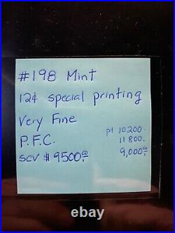 Us scott #198 mint 12¢ special printing Very Fine With PF Cert S. C. V $9,500