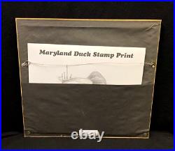 Vintage 2009 Maryland Migratory Waterfowl Duck Stamp Framed Print Robert Beall