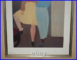 Vintage Milton Avery Greenwich Villagers 1946 Print With Original Gallery Stamp