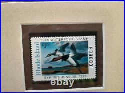 Vintage Robert Steiner 1989 Rhode Island Signed 9,609/10,874 Duck Stamp & Print