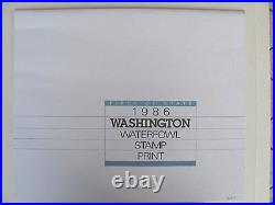 WA-1 1986 Washington 1st of State Duck Print withstamp, folio #WA1HM0 DSS