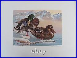 WA-1 1986 Washington 1st of State Duck Print withstamp, folio #WA1HM0 DSS
