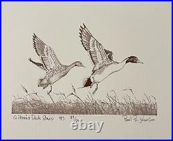 WTDstamps 1971 CALIFORNIA State Duck Stamp Print PAUL B. JOHNSON 119/500