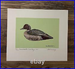 WTDstamps 1975 MASSACHUSETTS State Duck Stamp Print TOM HENNESSEY